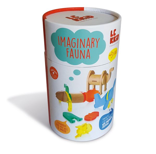 Magnetische Bausteine, "Imaginary Fauna Box", 22-teilig (3-8 Jahre)