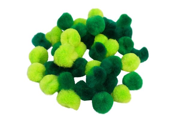 Pompons, Ø 2 cm, 1500 Stück, Farbe gemischt