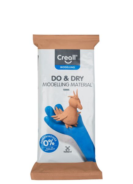 CREALL Do & Dry lufthärtende Modelliermasse, Terracotta, 500 g