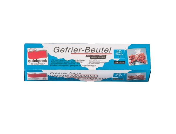 Gefrierbeutel 1l, 4x40 Stück