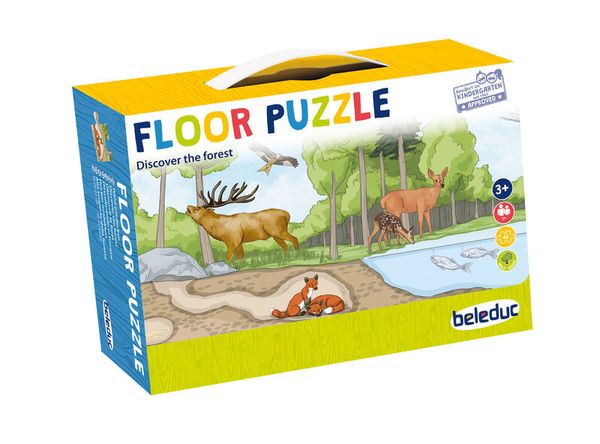 Bodenpuzzle Entdecke den Wald, 40 Teile, ab 3 Jahre