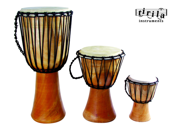 Djembe Set, klein 25 cm, groß 40 cm und Profi 60 cm