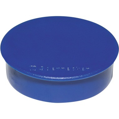 Magnet rund, 32 mm, blau, 10 Stück