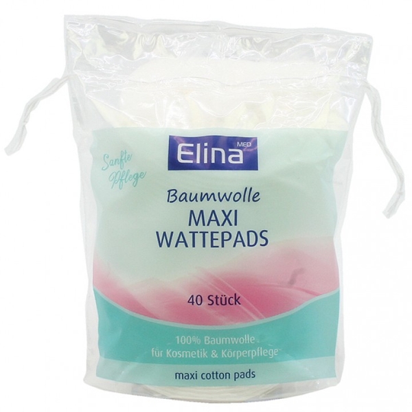 Reinigungs-Wattepads, 100% Baumwolle, 40 Stk. 