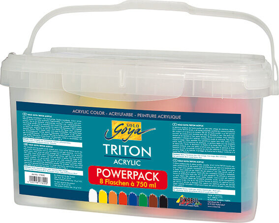 SOLO GOYA Triton Power Pack Acrylfarbe, 8 x 750 ml