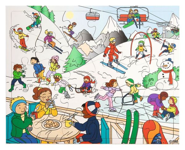 Puzzle Wintersport, 30 Teile, ab 3 Jahre (SONDERANGEBOT)