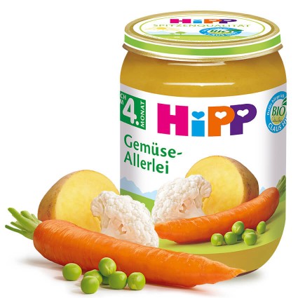 HIPP Gemüse-Allerlei (nach 4. Monat), 6x190g