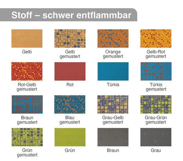 Sitzecke mit Lehne, Sitzhöhe 39 cm, Varianten wählbar