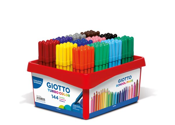 GIOTTO Fasermaler, Turbo Color, 144 Stifte