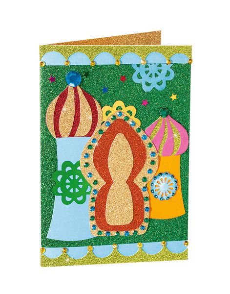 Glitterkarton Oriental, 24 x 34 cm, 5 Bogen