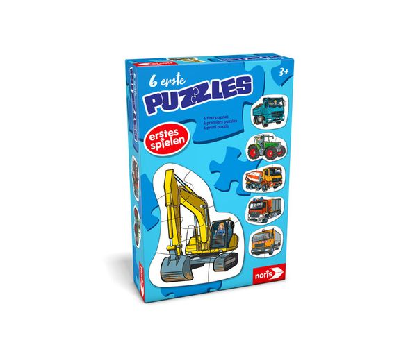 6 erste Puzzles - Fahrzeuge, ab 3 Jahre