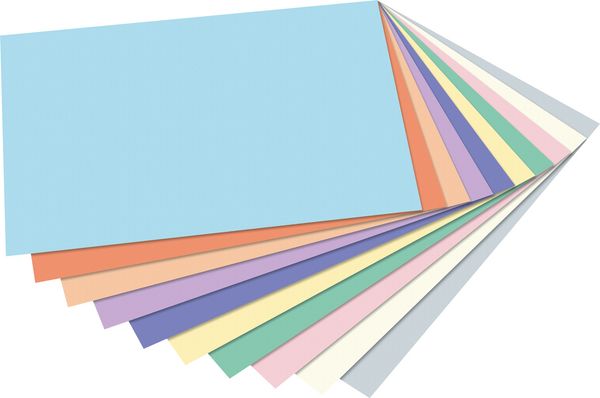 Tonpapier pastell DIN A4, 130 g/m², 100 Blatt 