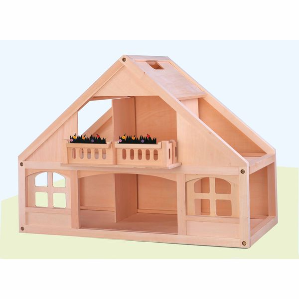 EDUCO Puppenhaus aus Holz, 80 x 42 x 56 cm