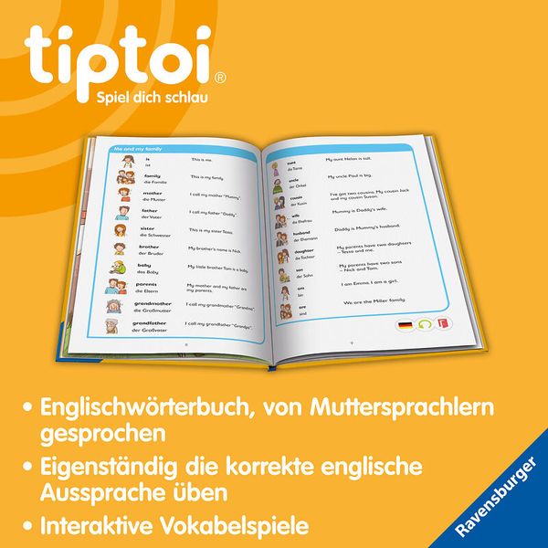 RAVENSBURGER tiptoi® Grundschulwörterbuch Englisch, ab 6 Jahre