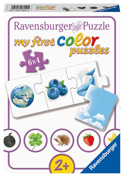 RAVENSBURGER my first color puzzles: Farben lernen, 6 Kinderpuzzles mit 4 Teilen, ab 2 Jahre