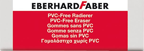 Radiergummi in Weiß, PVC-Frei