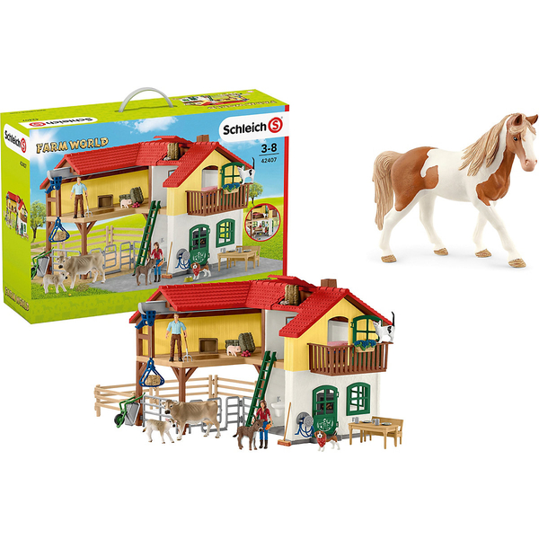 Schleich® Bauernhaus mit Stall und Tieren