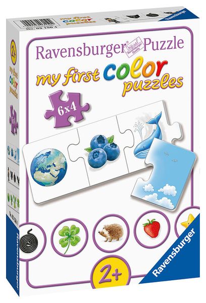 RAVENSBURGER my first color puzzles: Farben lernen, 6 Kinderpuzzles mit 4 Teilen, ab 2 Jahre