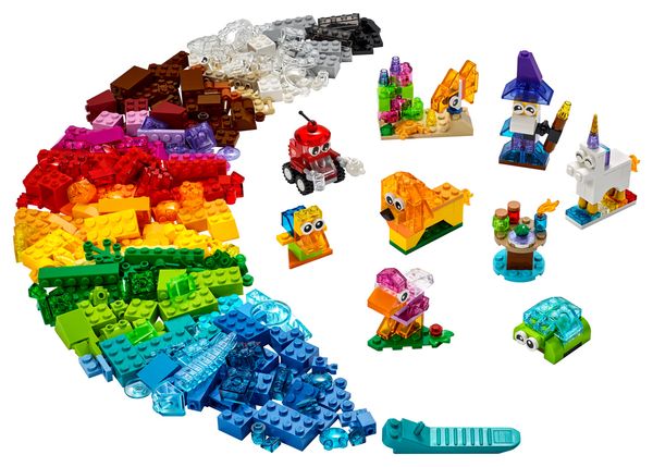 11013 LEGO® Kreativ-Bauset mit durchsichtigen Steinen, 500 Teile