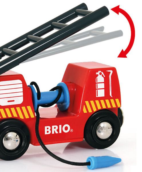 BRIO Feuerwehr-Löschzug mit Feuerwehrschlauch und Wassertank, ab 3 Jahre