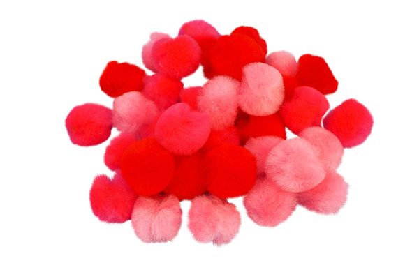 Pompons, Ø 2 cm, 1500 Stück, Farbe gemischt