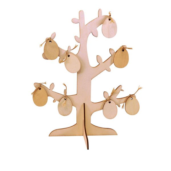 Osterbaum mit 8 Ostereiern, 4er Set (SONDERANGEBOT)