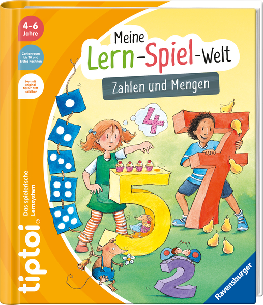 RAVENSBURGER tiptoi® Meine Lern-Spiel-Welt: Zahlen und Mengen, ab 4 Jahre