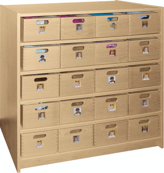 Materialkastenschrank mit 20 Materialkästen