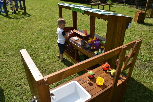 Outdoor-Spielküche mit Pumpe (LxBxH: 120 x 45 x 113 cm)