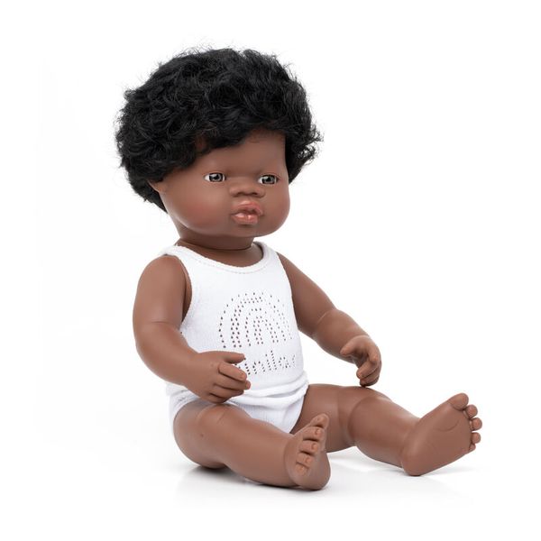 Puppe Junge afrikanisch - 38 cm