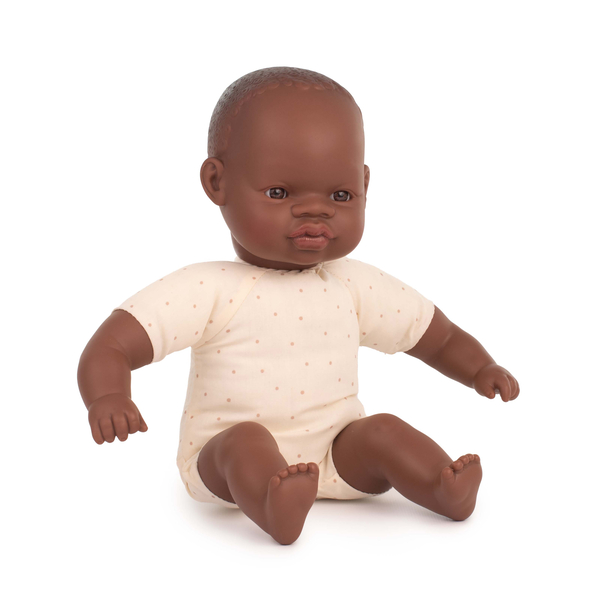 Weichkörper-Puppe afrikanisch - 32 cm