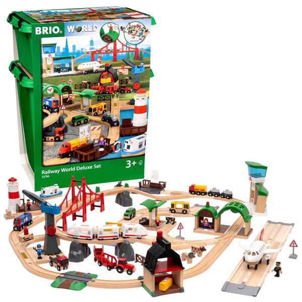 BRIO Großes Premium Set in Kunststoffboxen (106 Teile), ab 1 Spieler, ab 3 Jahre