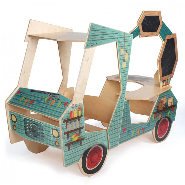 ERZI Foodtruck aus Holz,Indoor,  LxBxH: 93,8 x 173,3 x 136,7 cm