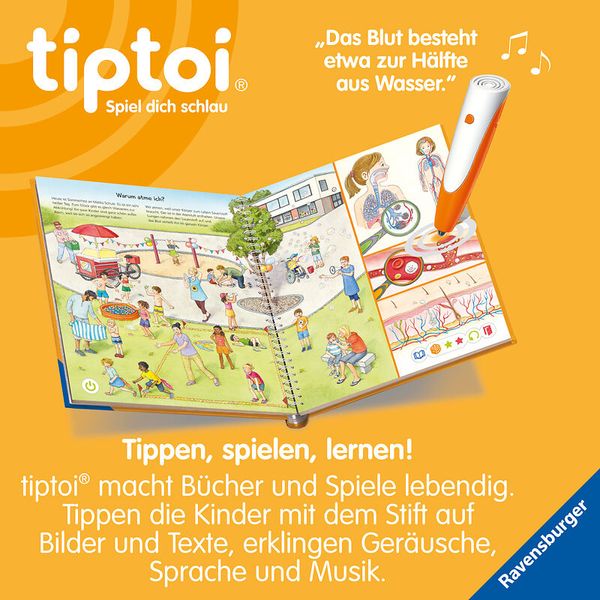 RAVENSBURGER tiptoi® Wieso? Weshalb? Warum? Alles über den Körper, ab 4 Jahre