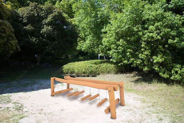 Wackelbrücke, 3,60 m lang, Robinia