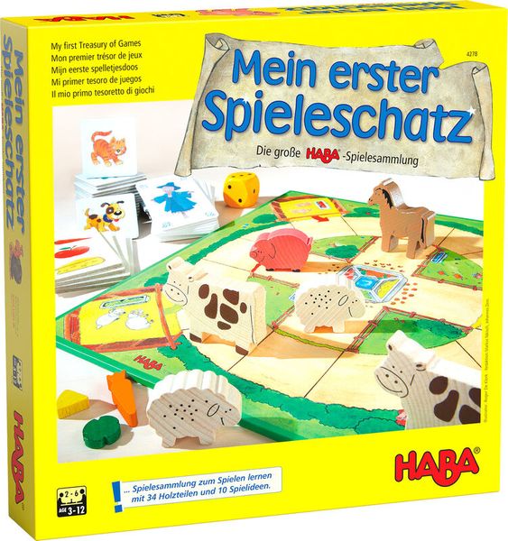 HABA Mein erster Spieleschatz, 10 Spiele, ab 3 Jahre