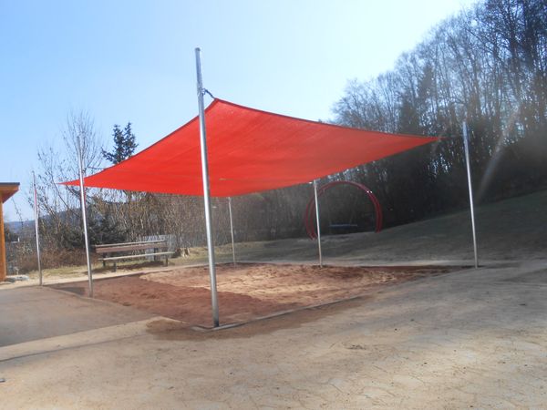 Sonnenschutzanlage Rechteck, 4 x 6 m, 200 g/qm