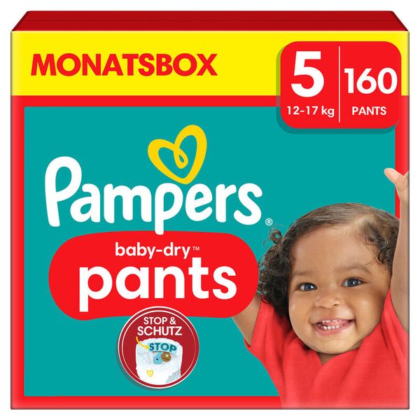 Pampers Baby Dry PANTS Gr. 5 Junior (12-17kg) 160 Stk.