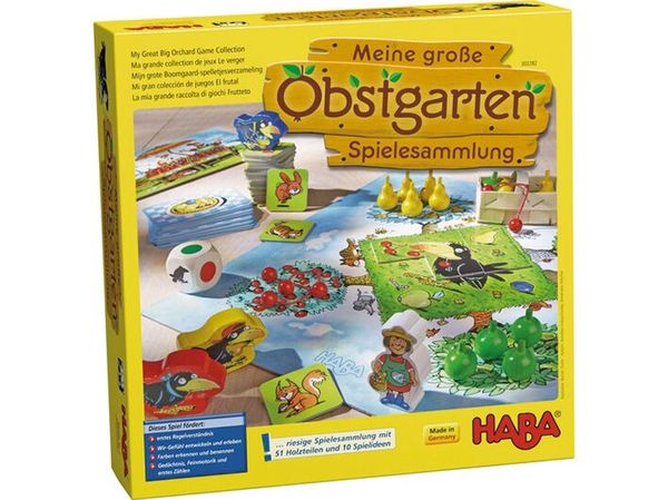 HABA Meine große Obstgarten-Spielesammlung, 10 Spiele, ab 3 Jahre