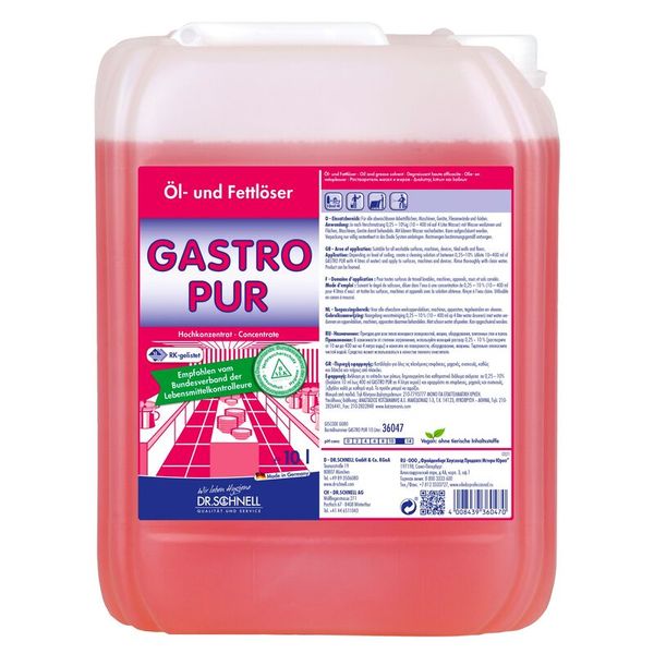 GASTRO PUR (Dr. Schnell), Öl- und Fettlöser, 10l