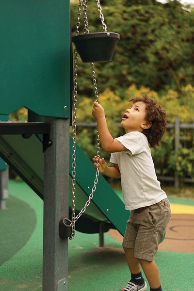 Spielbereich, Spielbereich im Freien, Draußen, Person