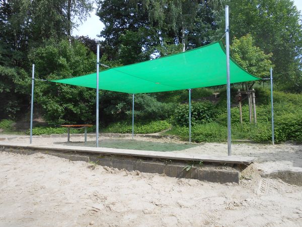 Sonnenschutzanlage Rechteck, 4 x 6 m, 200 g/qm