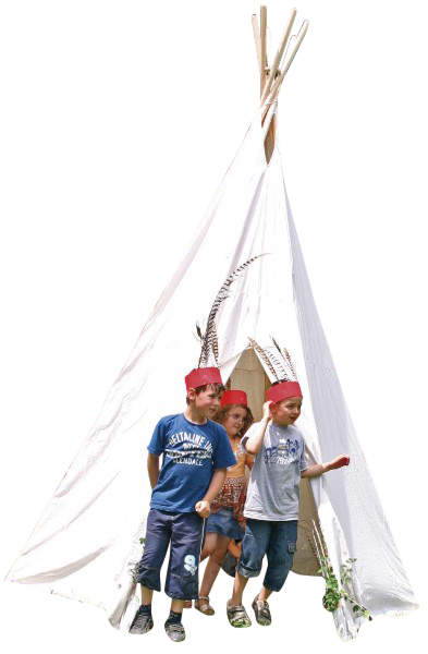 Tipi-Zelt groß, Höhe 325 cm