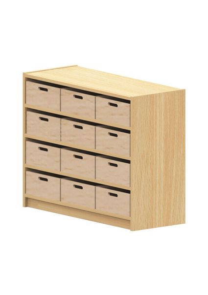 BasicPlus Unterschrank mit 12 Schubkästen, B: 102 cm