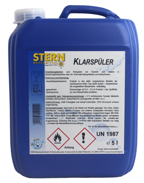 Klarspüler flüssig, Kanister, 5l