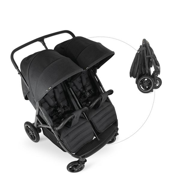 HAUCK Buggy für 2 Kinder - Uptown Duo - Black