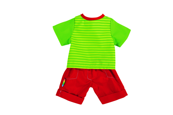 Shorts Set rot für Puppen bis ca. 40 cm Größe