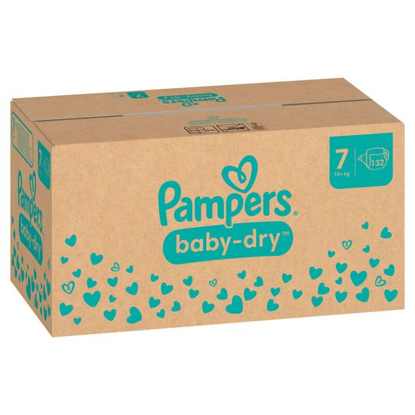 Pampers Baby Dry Gr. 7 Extra Large (15+ kg), 132 Stk.