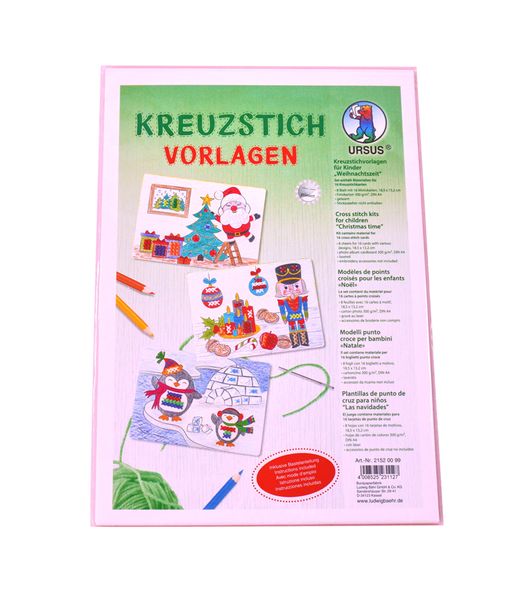 Kreuzstichvorlagen für Kinder, Weihnachtszeit