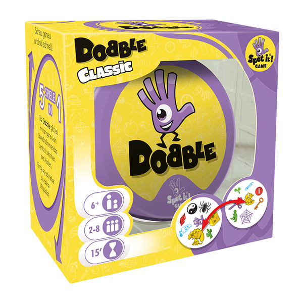 Kartenspiel Dobble Classic, 2-8 Spieler, Spieldauer 15 Min., ab 6 Jahre